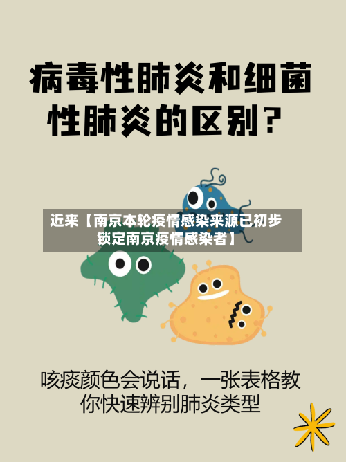 近来【南京本轮疫情感染来源已初步锁定南京疫情感染者】