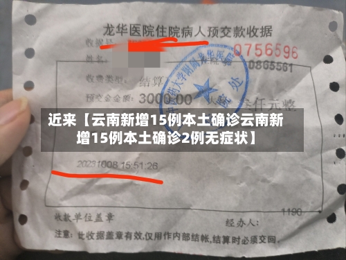 近来【云南新增15例本土确诊云南新增15例本土确诊2例无症状】-第2张图片