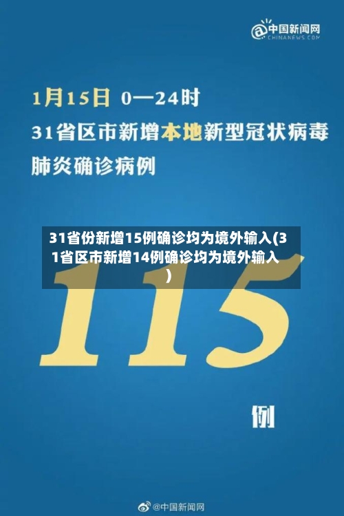 31省份新增15例确诊均为境外输入(31省区市新增14例确诊均为境外输入)-第1张图片