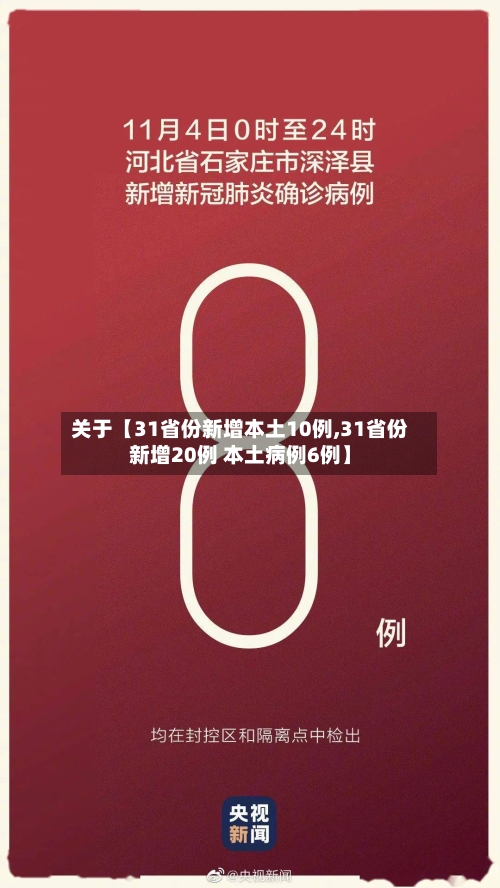 关于【31省份新增本土10例,31省份新增20例 本土病例6例】-第3张图片