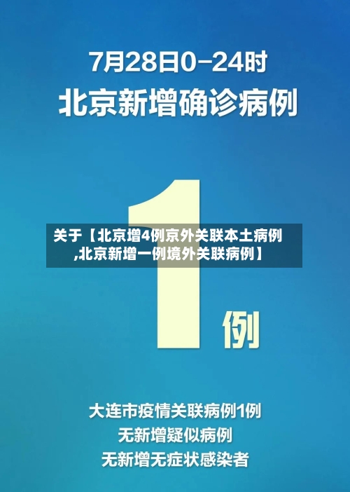 关于【北京增4例京外关联本土病例,北京新增一例境外关联病例】-第2张图片