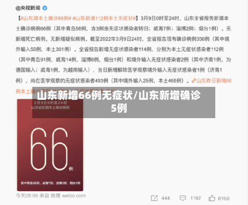 山东新增66例无症状/山东新增确诊5例-第1张图片