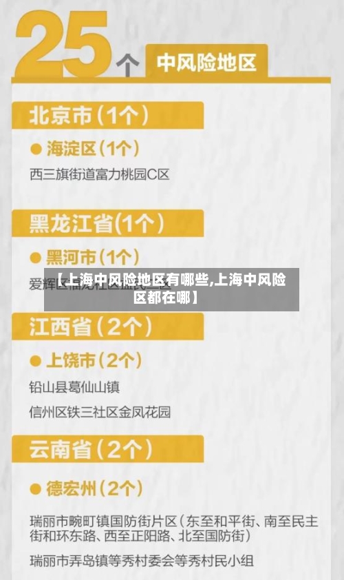 【上海中风险地区有哪些,上海中风险区都在哪】-第3张图片